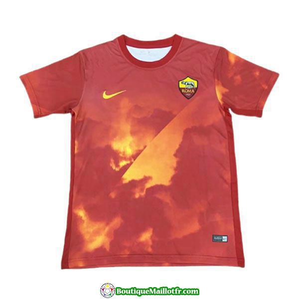 Maillot As Roma Entrainement 2019 2020 Rouge Orange