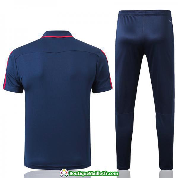 Polo Kit Arsenal Entrainement 2019 2020 Bleu Fonce Rouge