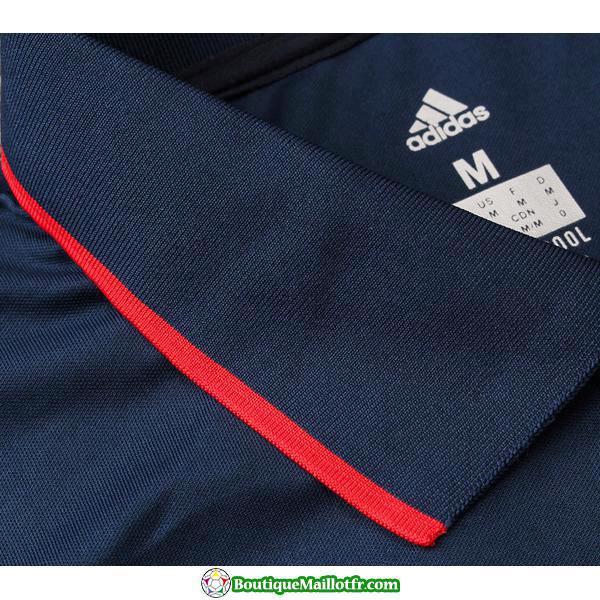 Polo Kit Arsenal Entrainement 2019 2020 Bleu Fonce Rouge