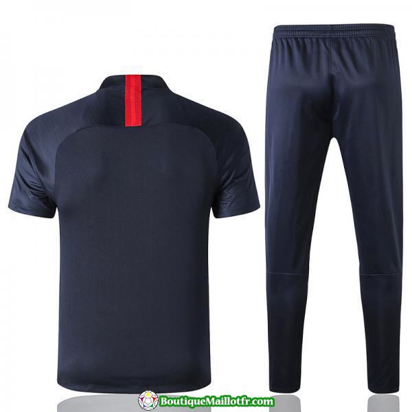 Polo Kit As Roma Entrainement 2019 2020 Bleu Fonce