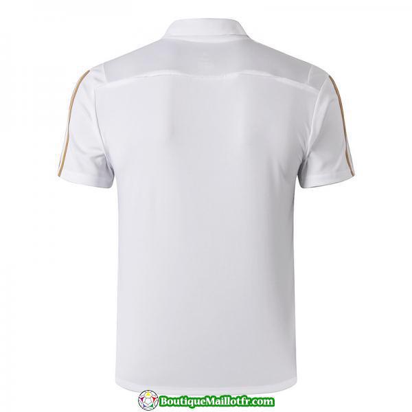 Polo Kit Real Madrid Entrainement 2019 2020 Blanc