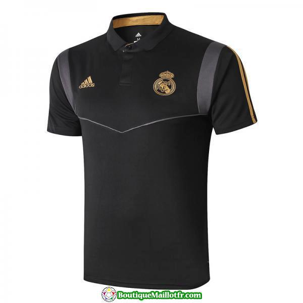 Polo Kit Real Madrid Entrainement 2019 2020 Noir