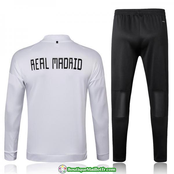 Veste Real Madrid 2018 2019 Ensemble Complet Blanc