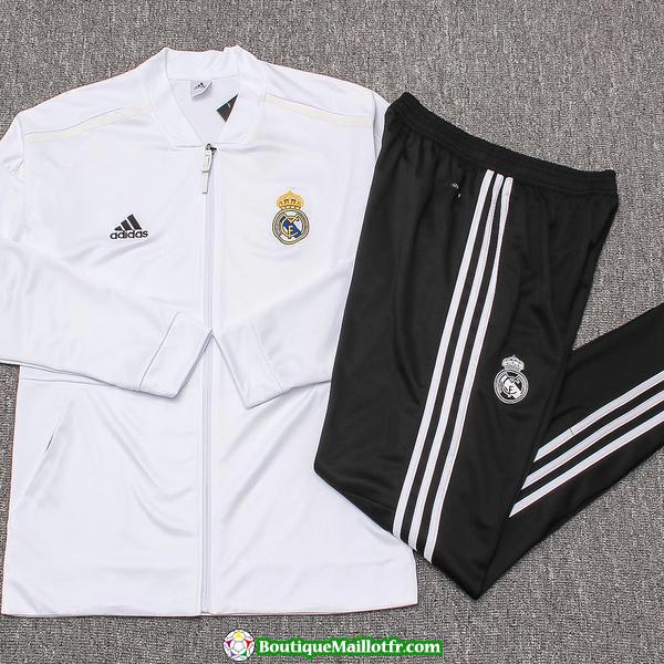 Veste Real Madrid 2018 2019 Ensemble Complet Blanc