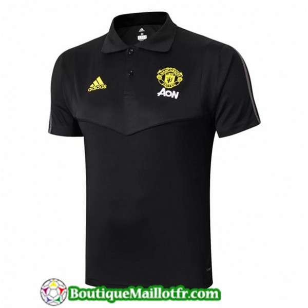 Maillot Manchester United 2019 2020 Polo Noir