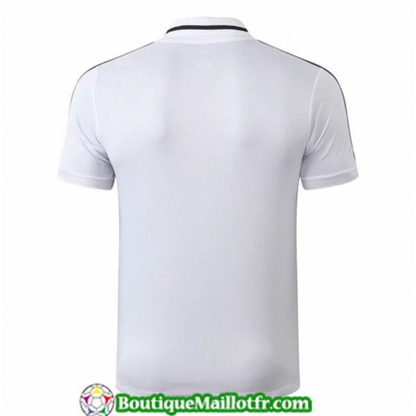 Maillot Real Madrid 2019 2020 Polo Blanc/noir