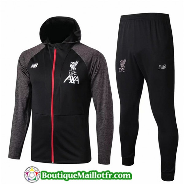 Veste Survetement Liverpool 2019 2020 Ensemble Noi...