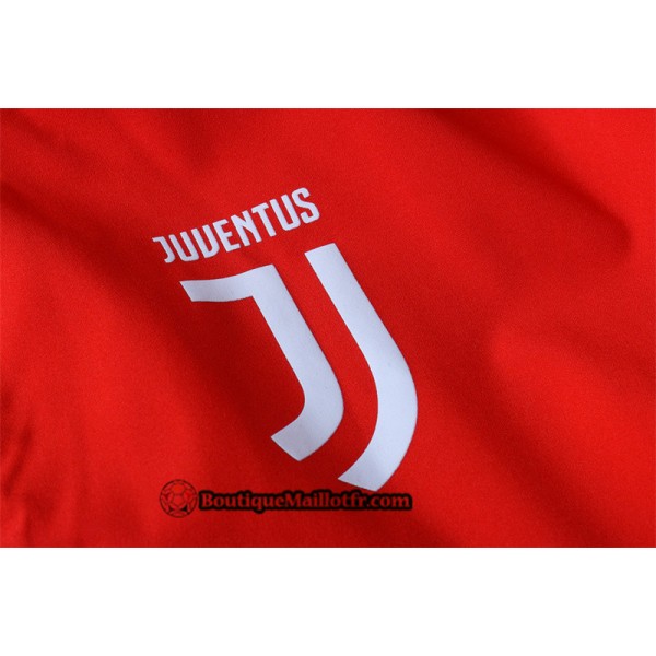 Coupe Vent à Capuche Juventus 2019 2020 Ensemble Rouge/noir