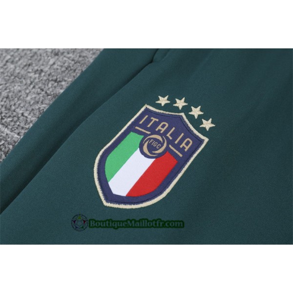 Survetement Italie 2019 2020 Ensemble Vert Sweat Zippé