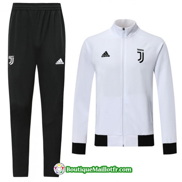 Veste Survetement Juventus 2019 2020 Ensemble Blanc/noir