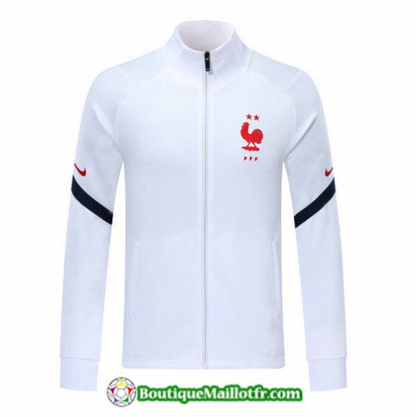 Veste De Foot France 2020 2021 Blanc