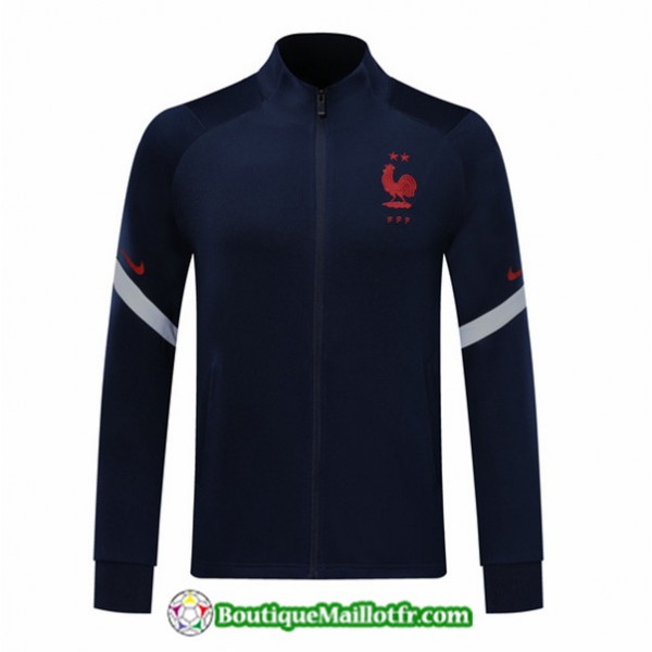 Veste De Foot France 2020 2021 Bleu Marine