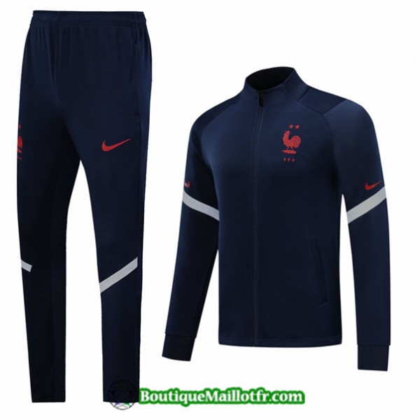 Veste Survetement France 2020 2021 Ensemble Bleu M...