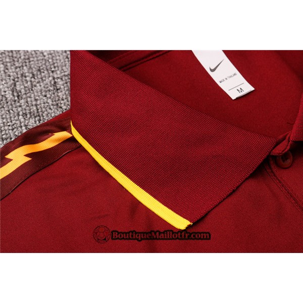 Maillot Entraînement As Roma 2020 2021 Polo Jujube Rouge