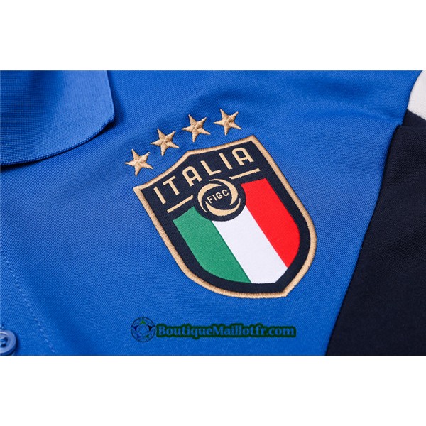 Maillot Entraînement Italie 2020 2021 Polo Bleu