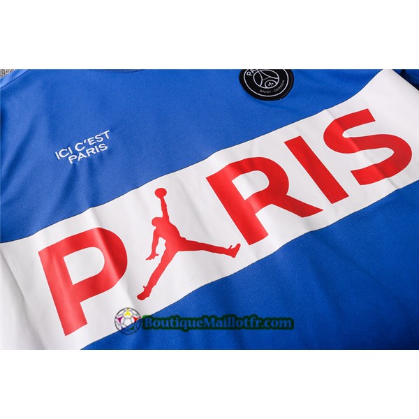 Maillot Entraînement Paris Saint Germain 2020 2021 Bleu (blanc Logo Pris)