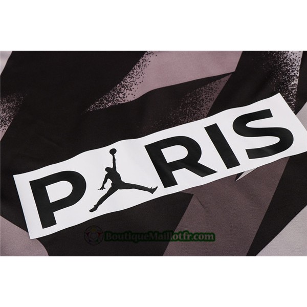 Maillot Entraînement Paris Saint Germain Jordan 2020 2021 Noir/gris