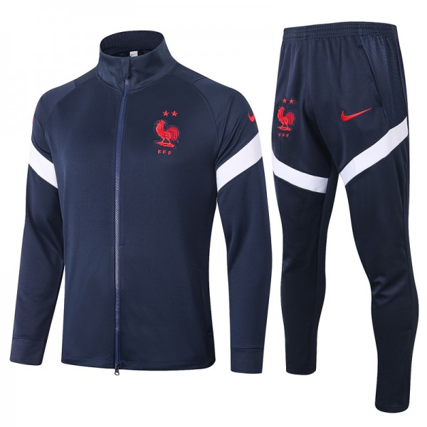 Veste Survetement France 2020 2021 Bleu Marine