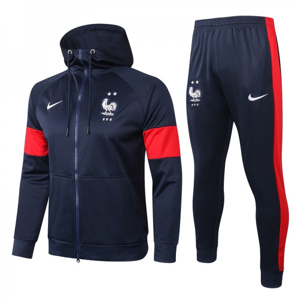 Veste Survetement France 2020 2021 Bleu Marine A C...