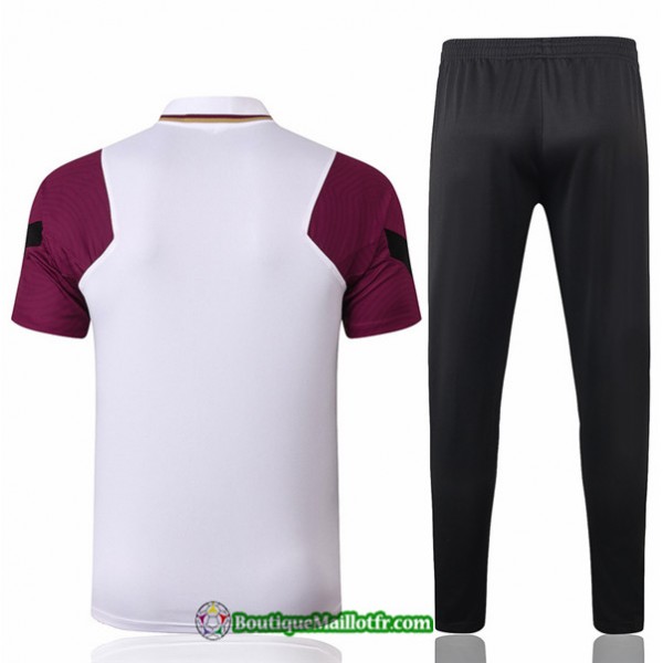Maillot Kit Entraînement Jordan 2020 2021 Polo Training Blanc/violet
