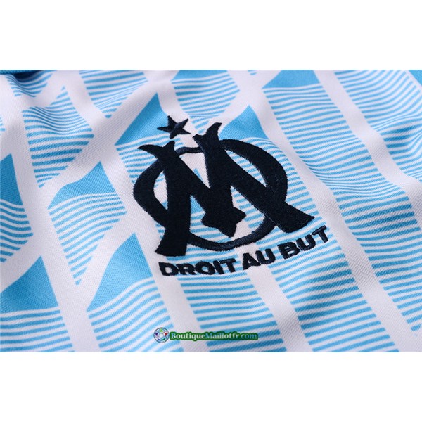 Maillot Kit Entraînement Marseille 2020 2021 Polo Training Bleu Clair