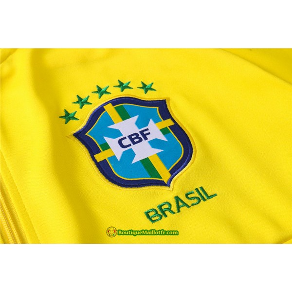 Veste Survetement Brésil 2020 2021 Jaune