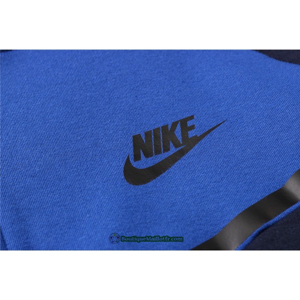 Veste Survetement Nike 2020 2021 à Capuche Bleu Marine/bleu