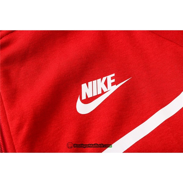 Veste Survetement Nike 2020 2021 à Capuche Rouge