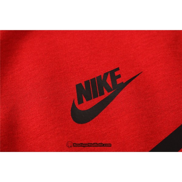 Veste Survetement Nike 2020 2021 à Capuche Rouge/noir