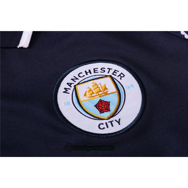 Maillot Kit Entraînement Manchester City Polo 2020 Training Bleu Marine