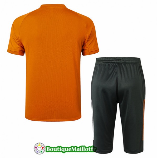 Maillot Kit Entraînement Manchester United 2020 Training 3/4 Orange