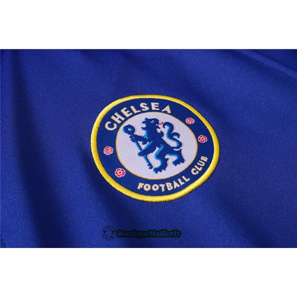 Veste Survetement Chelsea 2020 Bleu Col Haut