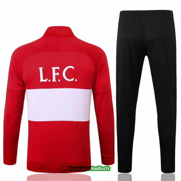 Veste Survetement Liverpool 2020 Rouge/blanc