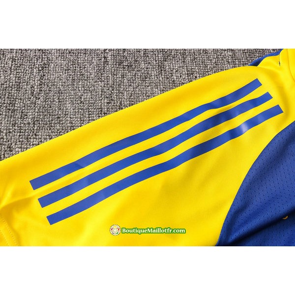 Maillot Kit Entraînement Boca Juniors 2020 2021 Training Bleu Marine/jaune