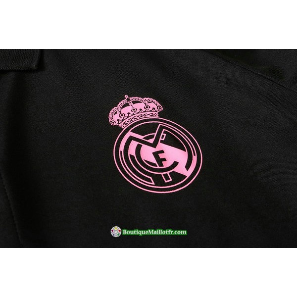 Maillot Kit Entraînement Real Madrid Polo 2020 2021 Training Noir