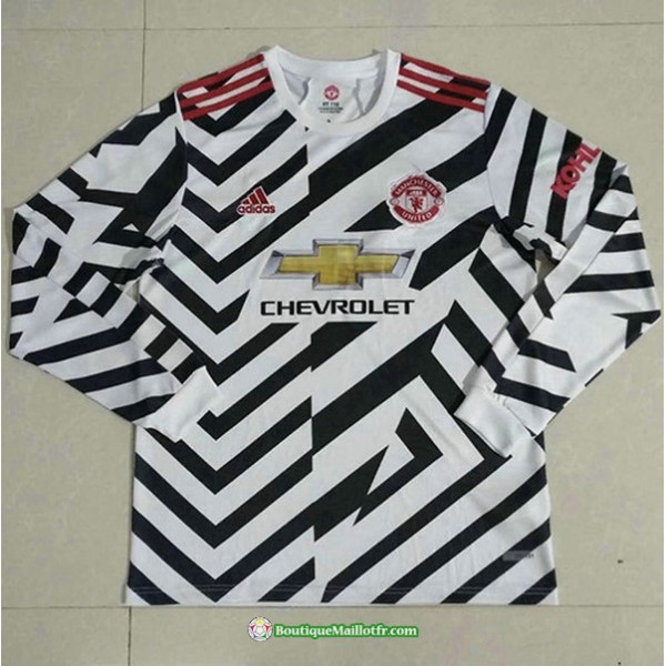 Maillot Manchester United 2020 2021 Third Manche L...