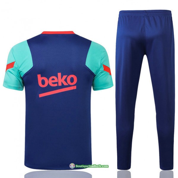 Maillot Kit Entraînement Barcelone 2021 2022 Training Bleu/vert