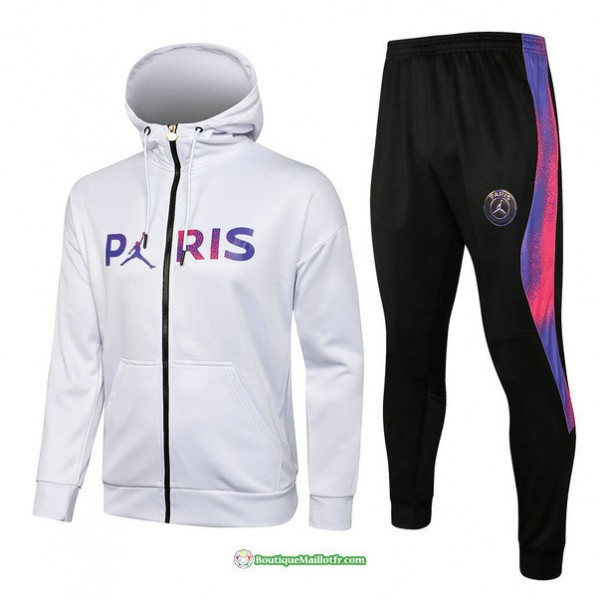 Veste Survetement Psg Jordan 2021 2022 A Capuche B...