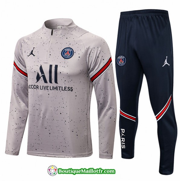 Survetement Jordan Psg 2021 2022 Gris