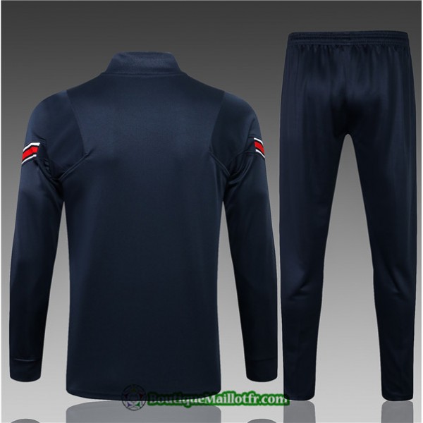 Veste Survetement Jordan Psg 2021 2022 Enfant Bleu Marine