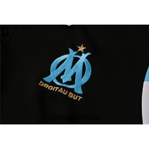 Maillot Kit Maillot Entraînement Polo Marseille 2021 2022 Training Noir