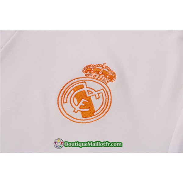 Maillot Kit Maillot Entraînement Polo Real Madrid 2021 2022 Training Blanc