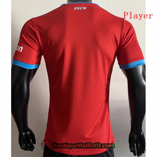 Maillot Naples Player Version 2021 2022 Third Rouge