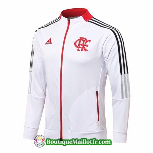 Maillot Veste Flamengo 2021 2022 Blanc
