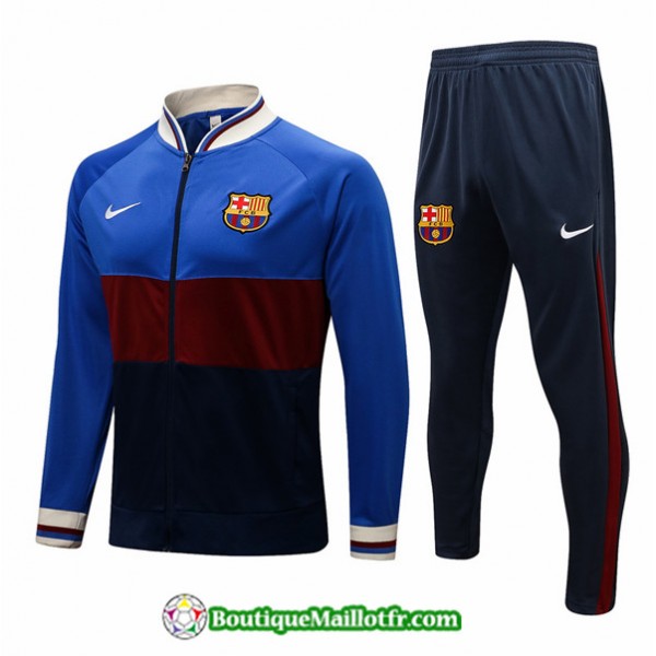 Maillot Veste Survetement Barcelone 2021 2022 Roug...