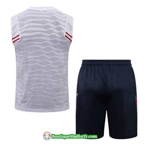 Kit Maillot Entraînement Debardeur Jordan Psg Training 2022 2023 Blanc