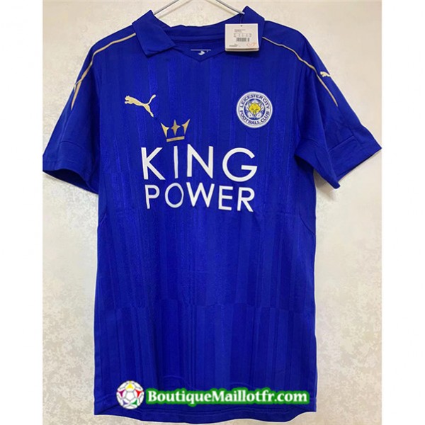 Maillot Leicester City Retro 2016 2017 Domicile