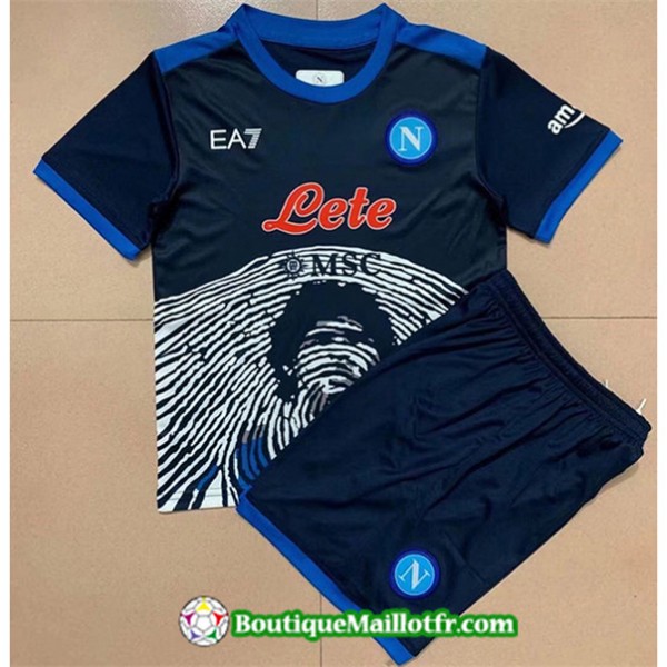 Maillot Napoli Maradona Enfant 2021 2022 Bleu