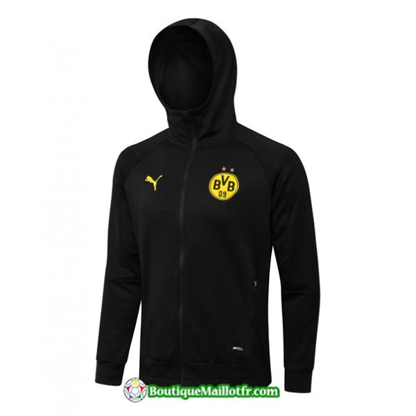 Veste Borussia Dortmund 2022 2023 à Capuche Noir