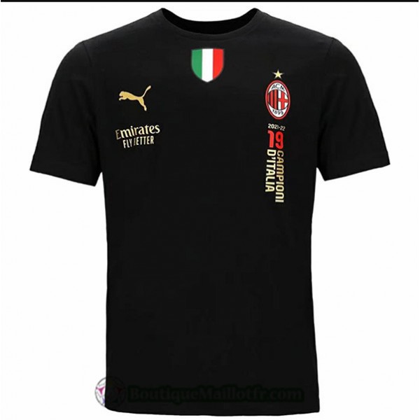Maillot Ac Milan 2022 2023 Noir T Shirt